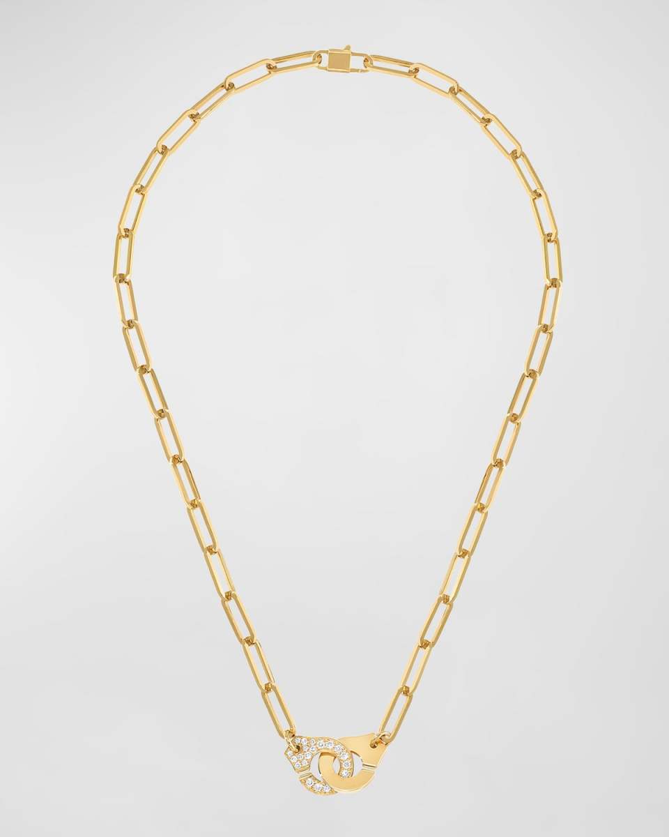 Menottes Dinh Van Necklace with Diamonds